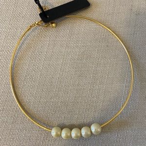 J. Crew Gold/Pearl Necklace